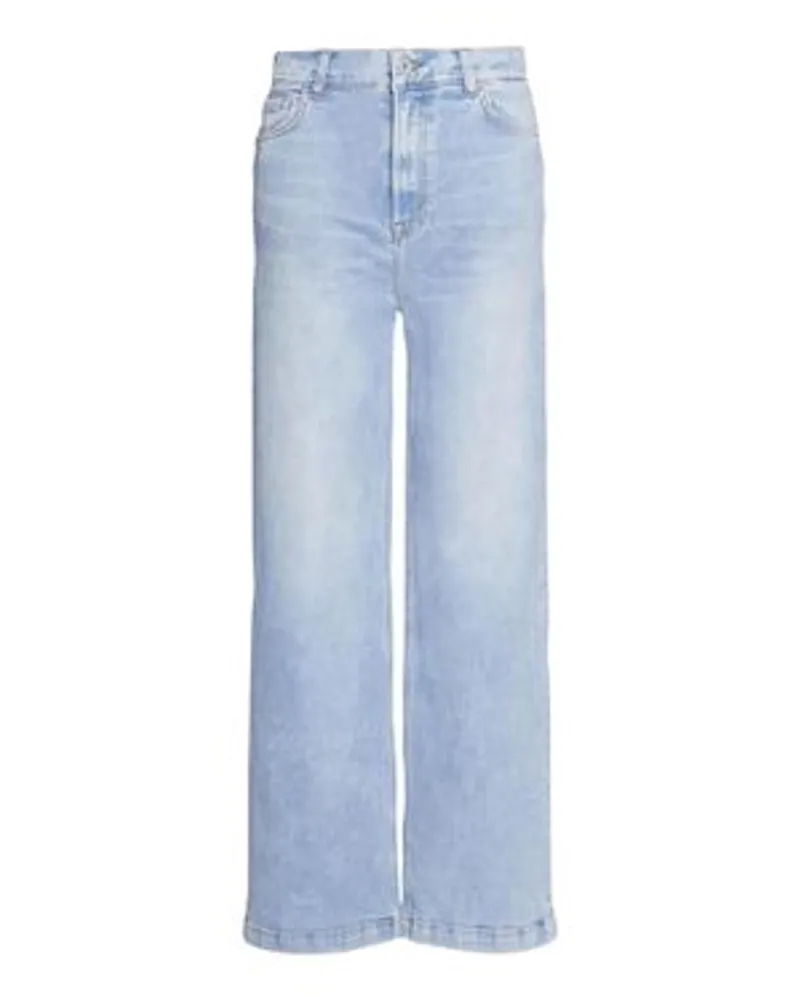 Current/Elliot Wide-Leg-Jeans The Navigator Blue