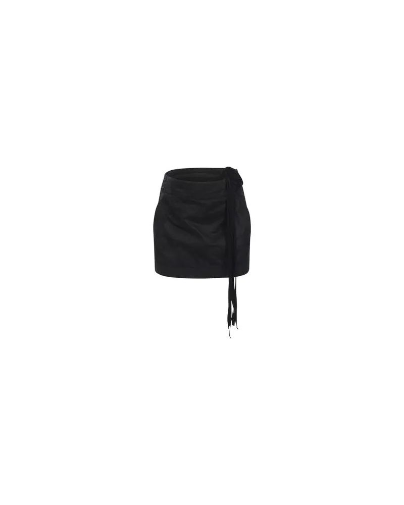 Ann Demeulemeester Minirock Magdalena Slouchy Waist Black