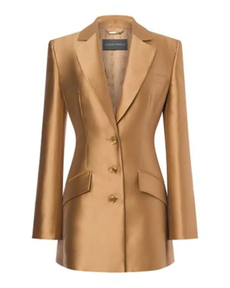 Alberta Ferretti Mikado-Jacke Beige