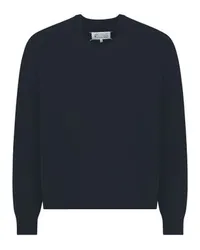 Maison Margiela Pullover mit V-Ausschnitt Blue