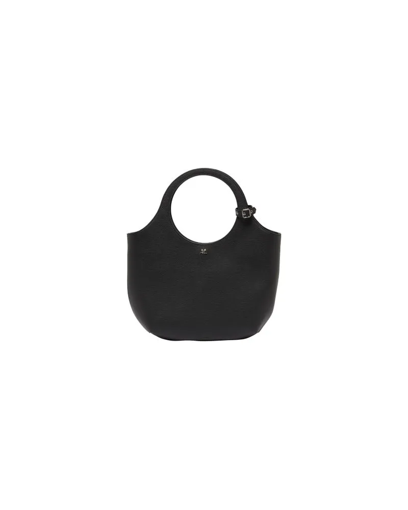 Courrèges MittelgroßE Ledertasche Holy Black