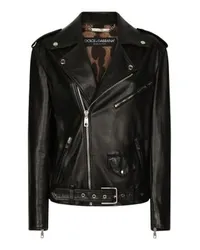 Dolce & Gabbana Biker-Jacke Black