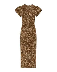 Isabel Marant Midikleid Terena Brown