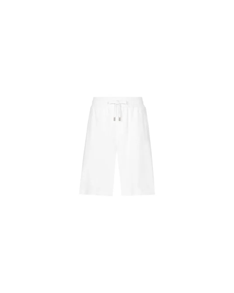 Dolce & Gabbana Joggingshorts Mit Tag White