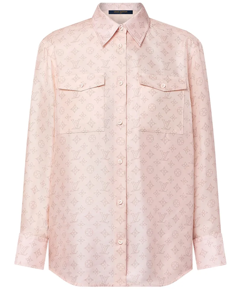 Louis Vuitton Hemd mit Mahina Monogram-Motiv und Pattentasche 