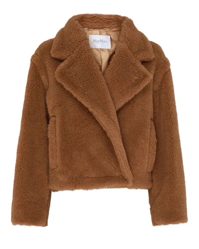 Max Mara Kurzmantel aus Teddy-Stoff Gardone 