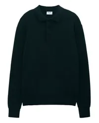 Filippa K Gestricktes Poloshirt Black