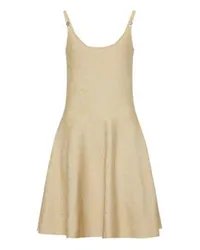 Versace Kurzes Strickkleid Beige