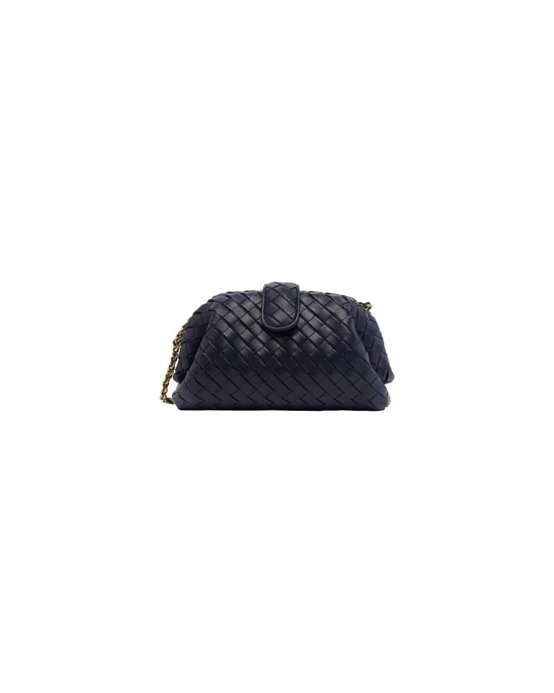 Bottega Veneta 1980 Lauren Teen mittlere Clutch Blue