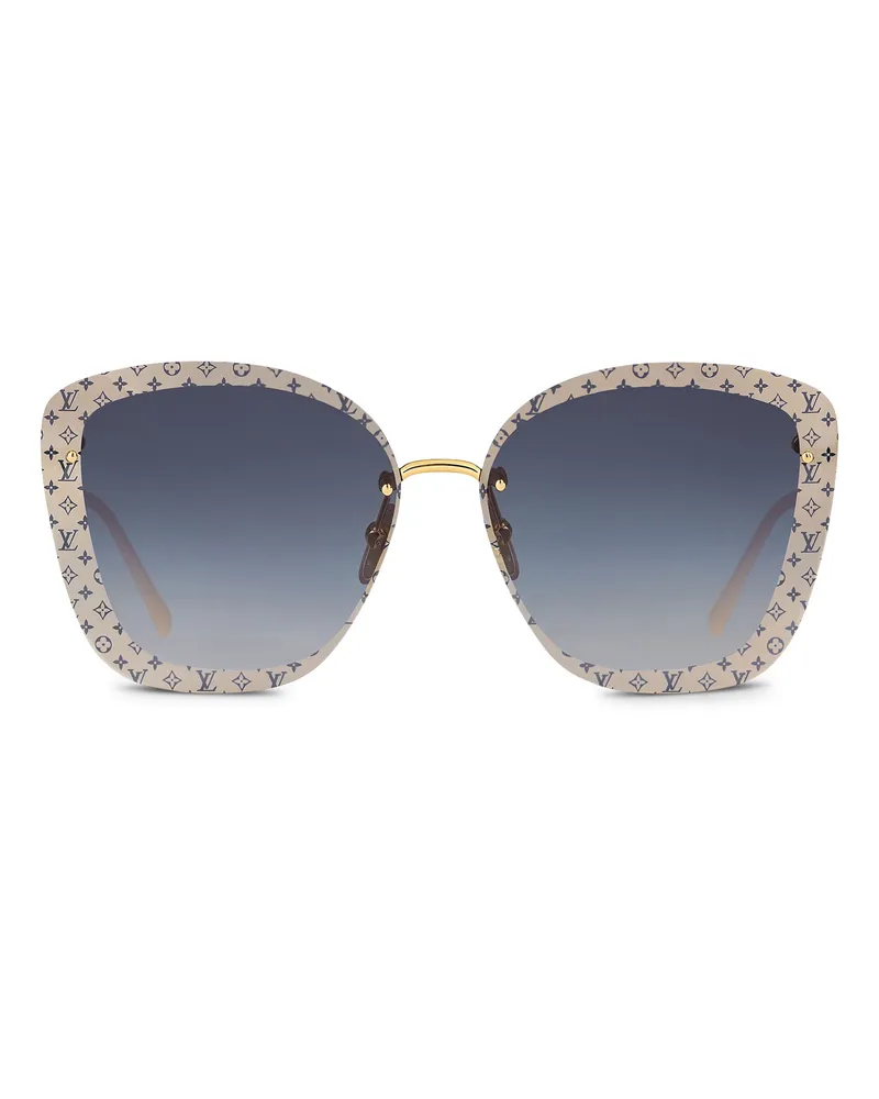Louis Vuitton LV Halo Square Sonnenbrille Gold