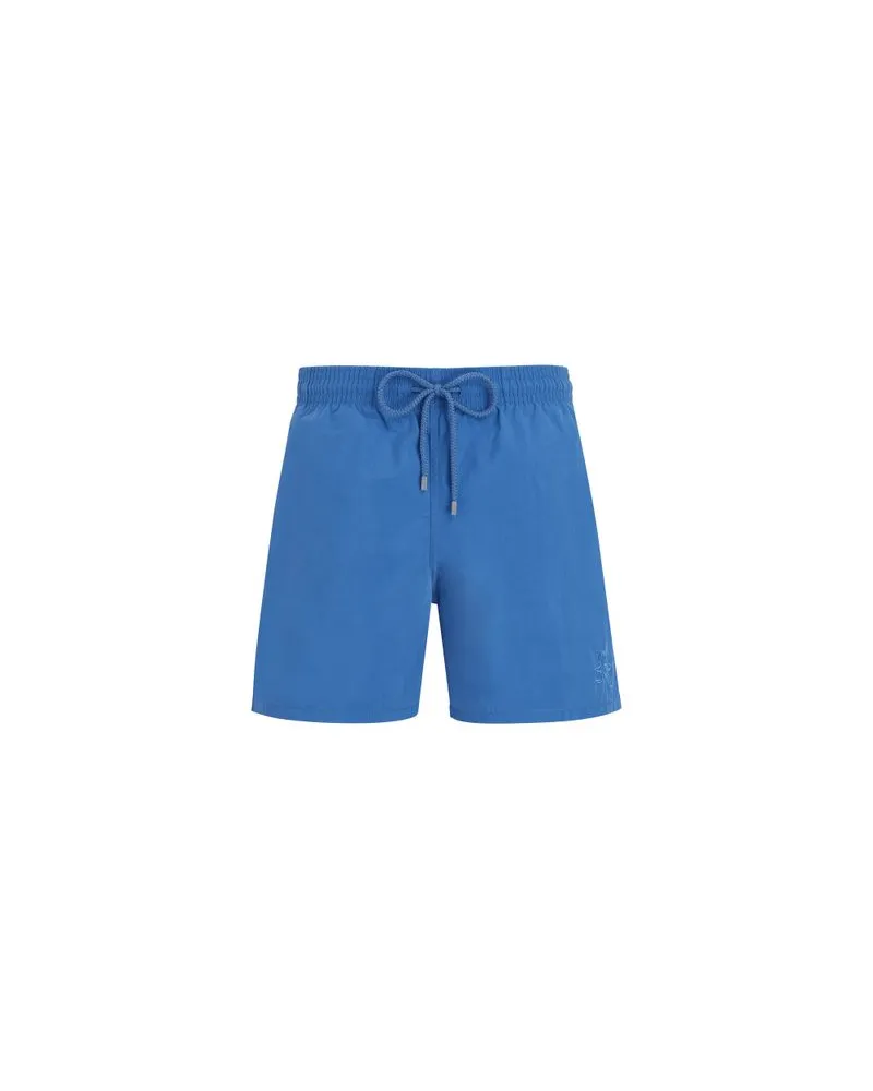 Vilebrequin Badeshorts mit wasseraktivem Print Running Stars Blue