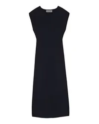 Yves Salomon Midi Strickkleid Navy