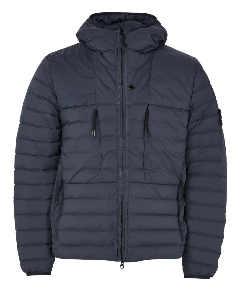 Stone Island Steppjacke mit Logoaufnäher 