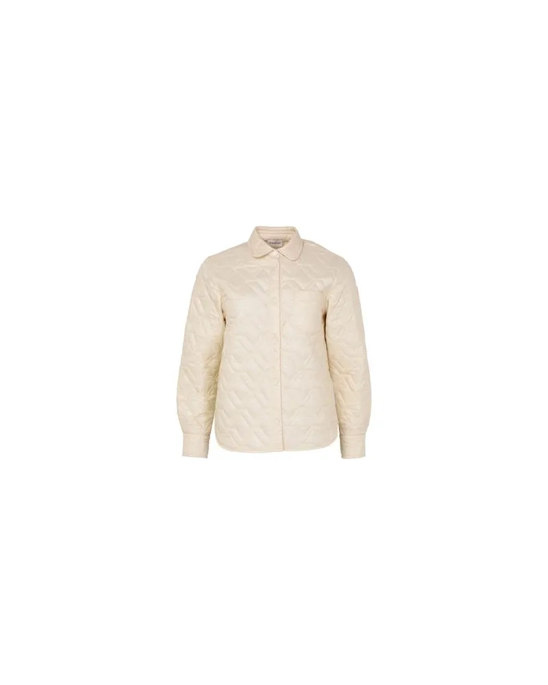 Moncler Gestepptes Hemd Beige