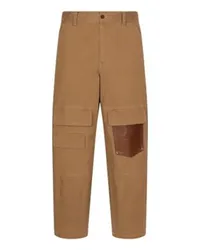 Dolce & Gabbana Gabardine-Cargohose Brown