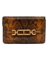 Tom Ford Kleine Schultertasche Python Brown