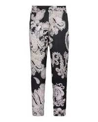 Balmain Hose mit Paisley-Printmotiv Black