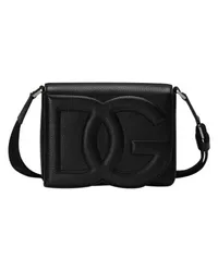 Dolce & Gabbana Mittelgroße Umhängetasche DG Logo Bag Black