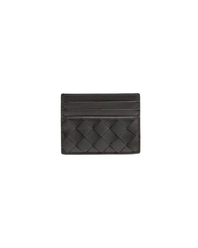 Bottega Veneta Intrecciato credit cardholder Black