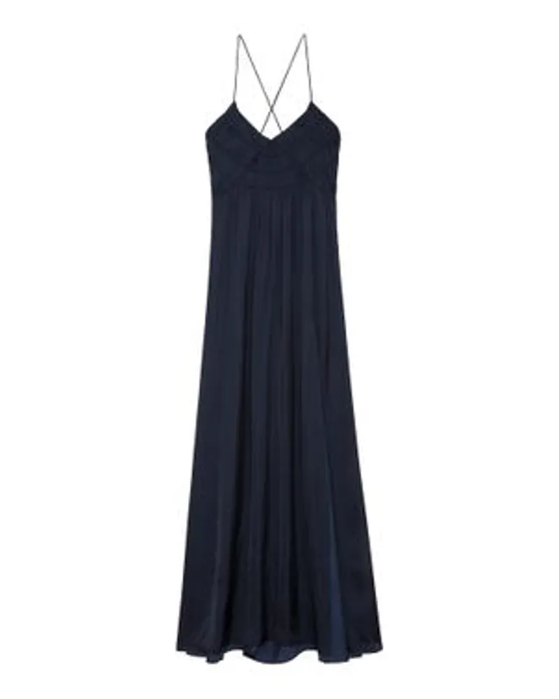 Zadig & Voltaire Kleid Rayonne Satin Blue