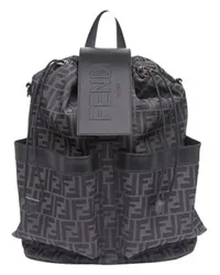 Fendi Mittelgroßer Rucksack Fendi Strike Black