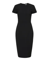 Victoria Beckham Tailliertes T-Shirt-Kleid Black