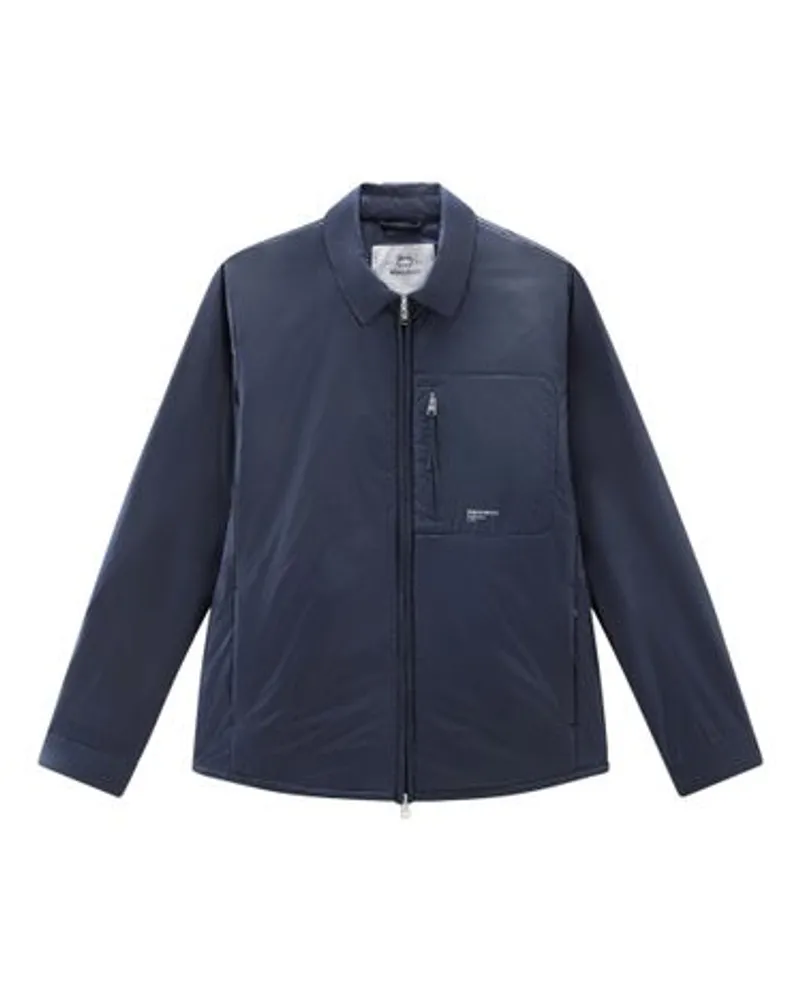 Woolrich Wattierte Hemdjacke Blue