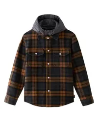 Woolrich Hemdjacke mit abnehmbarer Kapuze Brown