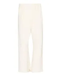 Maison Margiela Jogginghose mit nicht vernähten Säumen White