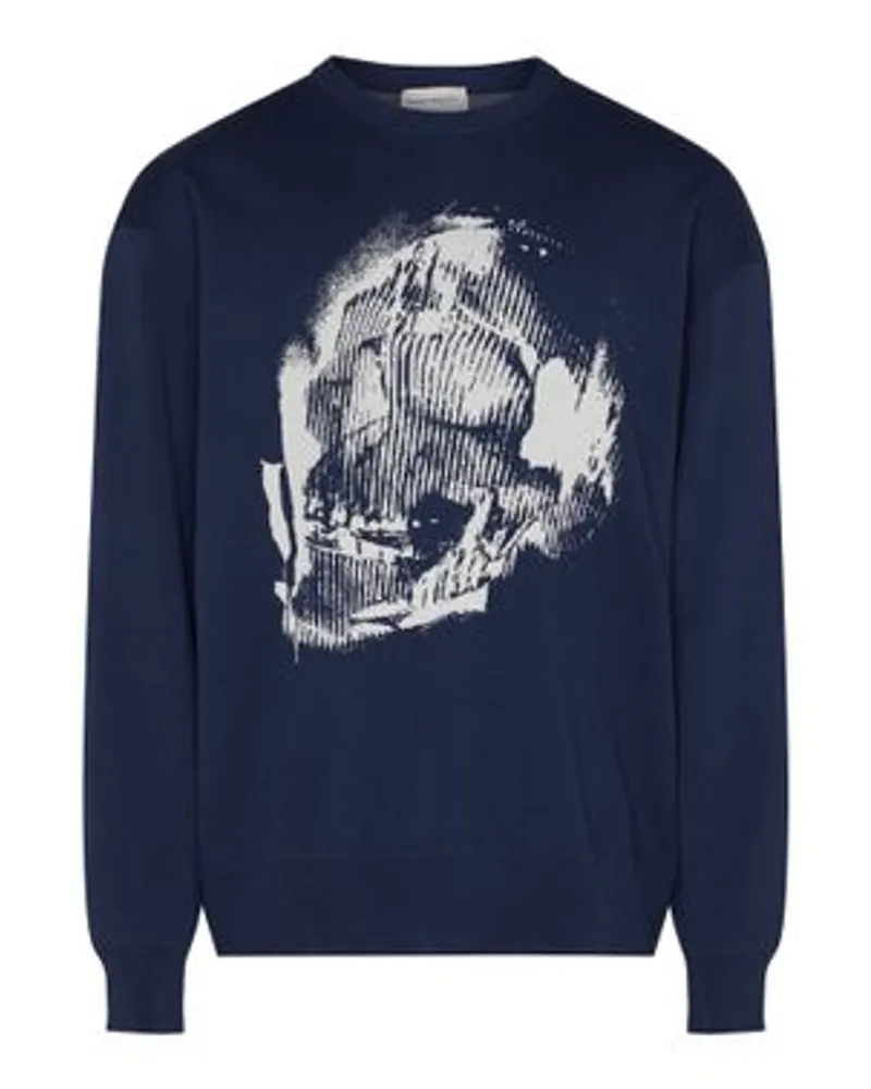 Alexander McQueen Langarmpullover Blue