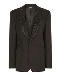 Dolce & Gabbana Einreihiger Nadelstreifenblazer Multicolor