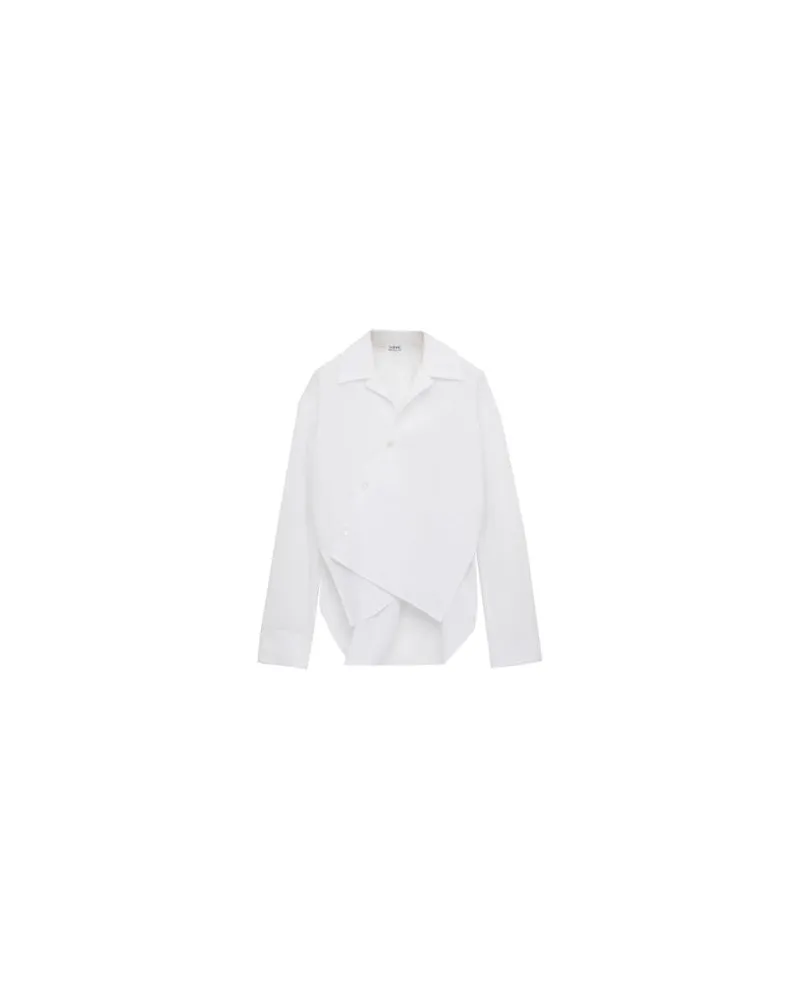 Loewe Langarmhemd aus Baumwolle White