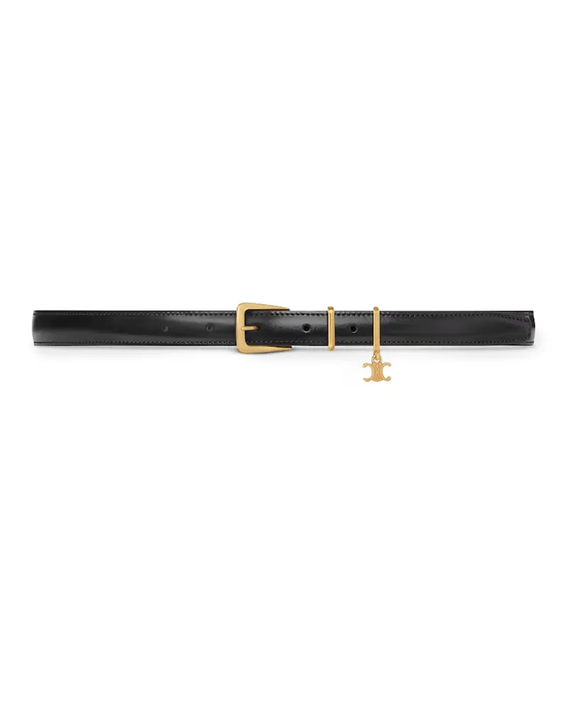 Celine Eleganter charmgürtel aus taurillonleder Black