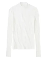 Closed Langarmshirt mit Rundhalsausschnitt Off-white