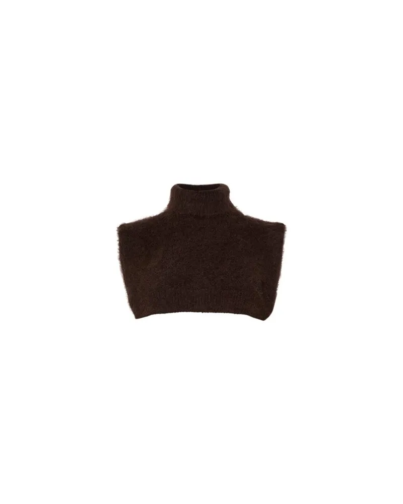 Moncler Turtleneck cape Brown