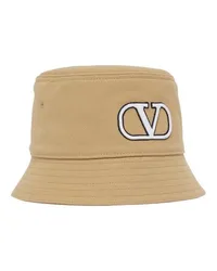 Valentino Garavani Bucket Hat VLogo Signature Beige