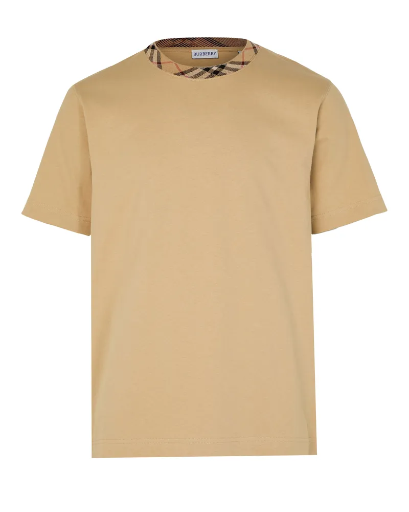 Burberry T-Shirt aus Baumwolle mit Check-Muster 