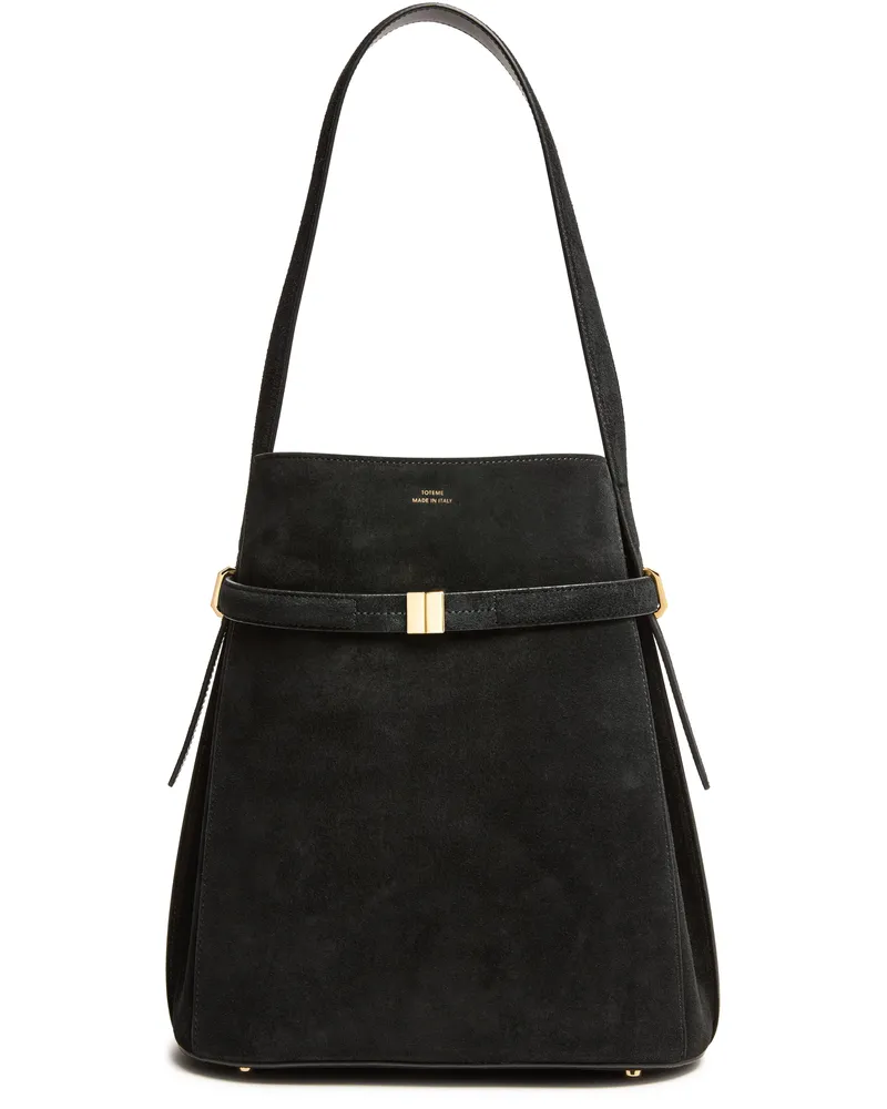 Totême Bucket Bag aus Wildleder mit Gürtel 