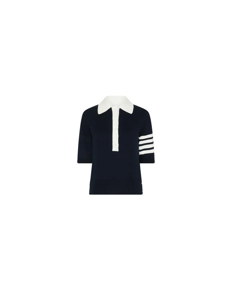 Thom Browne Poloshirt Hector 4-Bar Navy