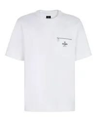 Fendi T-Shirt in Oversize Fit White