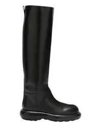 Jil Sander Kniestiefel Black