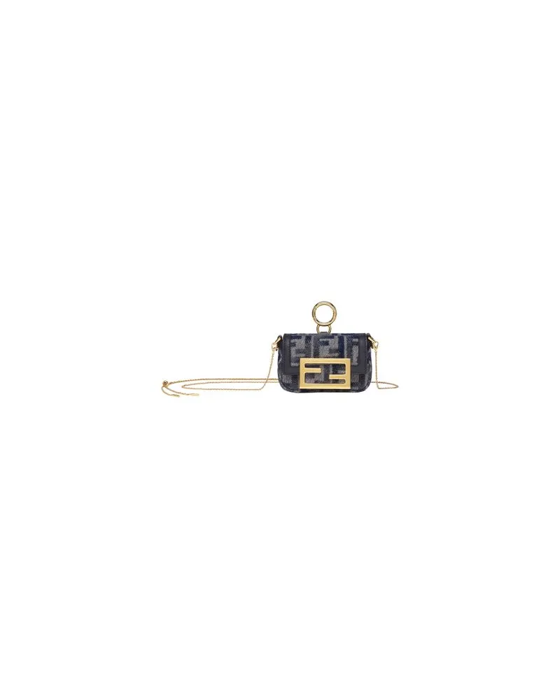 Fendi Charm Nano Baguette Blue