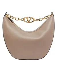 Valentino Garavani Mittelgroße Hobo-Tasche Vlogo Moon Brown