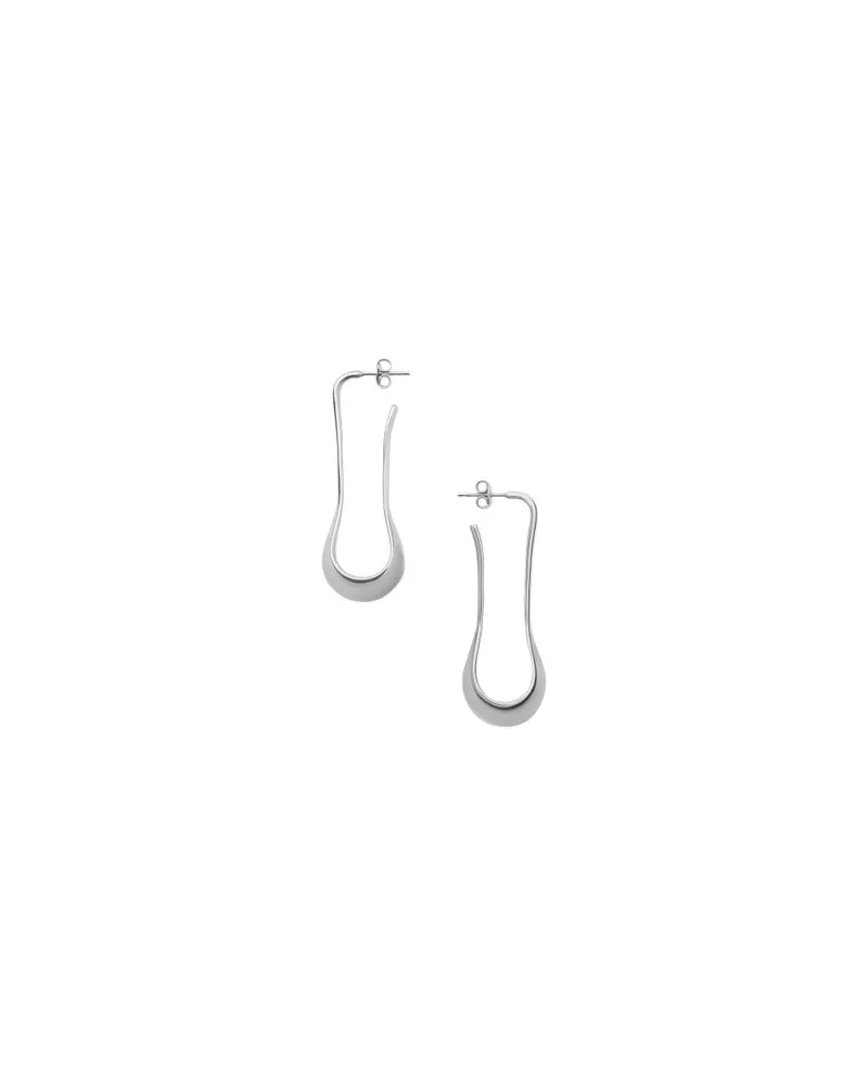 Christophe Lemaire Short drop earrings Silver
