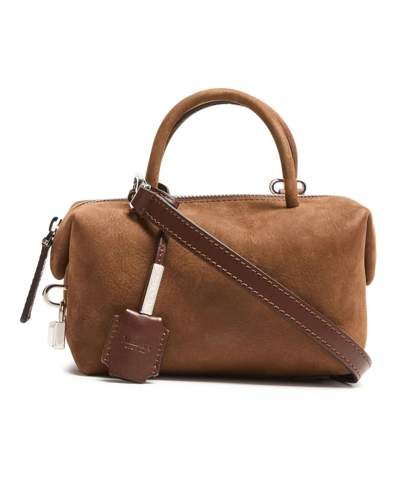 Max Mara Handtasche Holdall aus Wildleder 