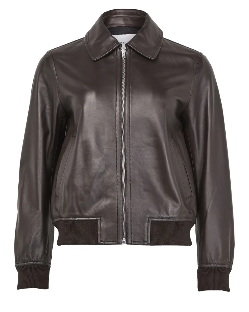 Yves Salomon Klassische Jacke aus Lammleder 