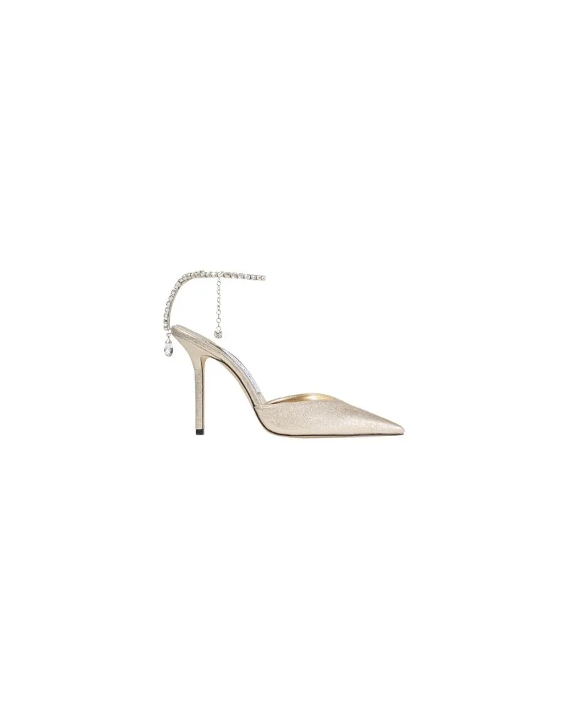 Jimmy Choo Tasche Bon Bon aus Satin mit Kristallen Silver
