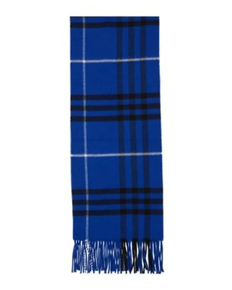 Burberry Schal Mit Tartankaros Blue