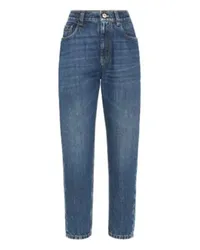 Brunello Cucinelli Baggy-Jeans Blue