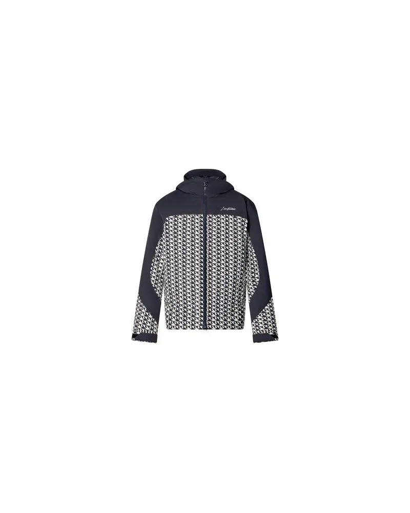 Louis Vuitton Wattierter, zweifarbiger Blouson mit Kapuze Grey